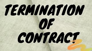 TERMINATION OF CONTRACTLaw of contract Lesson 7 [upl. by Luapleahcim76]