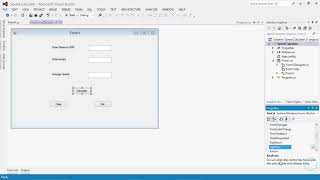 Windows Form In C  Average Speed Calculate  With Validation [upl. by Aylat]