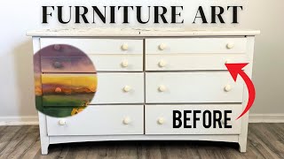 Transform your Boring Dresser with Decoupage Paper Furniture Makeover [upl. by Markos]