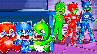 OMG Owlette Gekko Catboy turn into Zombies Catboys Sad Story  PJ MASKS 2D Animation [upl. by Tnelc933]