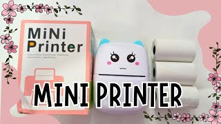 Bluetooth Mini Printer  Portable Wireless Thermal Photo Printer  How To Use With Smart Phone [upl. by Eneres]