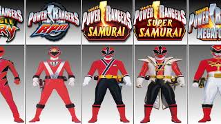 All Red Power Ranger Evolution [upl. by Arodasi]