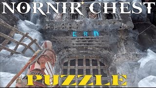 God Of War Nornir Chest Puzzle  Behind The Lock  Jarls Stronghold [upl. by Ahsoj]