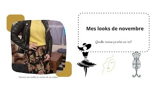 Mes looks de novembre [upl. by Ennirroc]