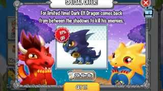 How to get Dark Elf Dragon 100 Real Dragon City Mobile [upl. by Nnylecyoj]