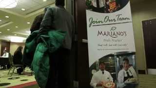 Prospective Marianos employees apply for jobs [upl. by Eanom]