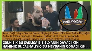 Balaəlinin qardaşının toyunda qoşa qafiyə ilə meyxana  Gəlmişik bu şadliğa biz Elxanın dayağı kimi [upl. by Ainorev]