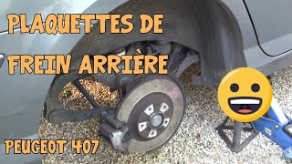 Tutoriel 407 09 Remplacement freins AR [upl. by Ennire54]