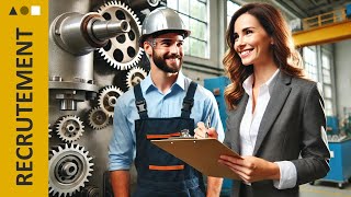 👷‍♂️ Recruter une technicienne en industrie 🏭 7 étapes en ingénierie industrielle [upl. by Enirok30]