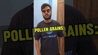 Pollen grains Sporopollenin Reproduction in Flowering plants🌾 shorts shivamrajaiims neetexam [upl. by Eniotna]