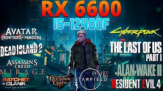 RX 6600  i5 12400F  40 Games Mega Test  1080p Gaming Benchmarks in 2024 [upl. by Vipul]