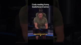 Cody Rigsby  Peloton reads funny leaderboard names [upl. by Dun]