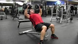 Incline Dumbbell Chest Press 45 degree [upl. by Notelrac]