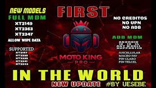 🔧 MDM FULL MOTO KING TOOL PRO SOPORTE EN VIVO 🔧PROCESO MOTO G54 FULL RAIZ [upl. by Debby87]