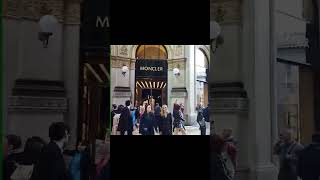 RIZZOLI MONCLER MONTBLACK Galleria Vittorio Emanuele II shopping mall Metropolitan City of Milan [upl. by Redliw]