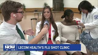 LECOM Hosts First Flu Vaccine Clinic of the Season [upl. by Placidia]