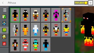 ✔️ Como Pegar Todas Skins do ATHOS no CELULAR no MINECRAFT [upl. by Spindell]