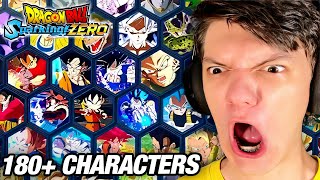 DRAGON BALL SPARKING Zero Full Roster REACTION 180 Characters [upl. by Elleira]