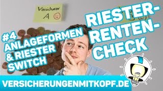 RIESTER RENTE einfach erklärt  Teil 4 Anlageformen amp RiesterWechsel [upl. by Hayman]