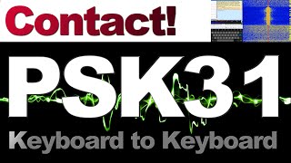 KeyboardtoKeyboard PSK31 data mode on Ham Radio [upl. by Ed]