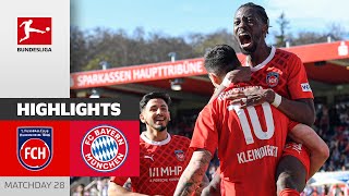 Heidenheim Comeback Stuns Bayern  Heidenheim  FC Bayern München 32  Highlights  MD 28 [upl. by Akenot]