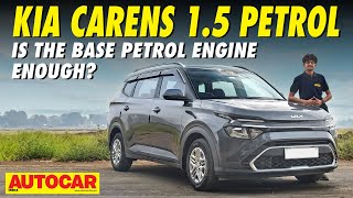 Kia Carens 15 petrol manual review  Still want a Maruti Ertiga  First Drive  autocarindia1 [upl. by Barbe394]