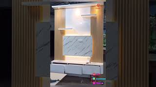 LED Panel design ideas ledpanel tvunit lobbydesign woodcraftideas interiordesign [upl. by Chuck]