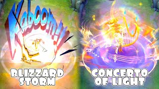 Vale Concerto of Light VS Blizzard Storm Skin Comparison [upl. by Anawat893]