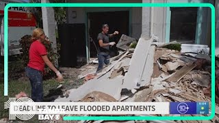 Residents facing deadline to leave flooded Clearwater apartment [upl. by Laehctim]