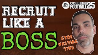 How to Recruit Like a Boss in Dynasty Part 1 EA Sports College Football 25 [upl. by Sairu]