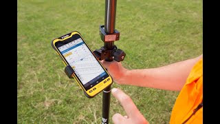 How to Use and setup Trimble GPS R12 survey unit part2 [upl. by Maclay890]