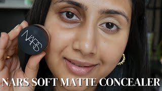 NARS Soft Matte Complete Concealer NC40 Brown skin  Review  Sucre Dorge Medium Medium deep skin [upl. by Ahsitan958]