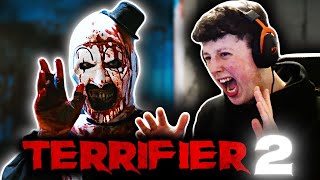 I Watched TERRIFIER 2 With a HEART MONITOR FIRST TIME WATCHING [upl. by Devinne]