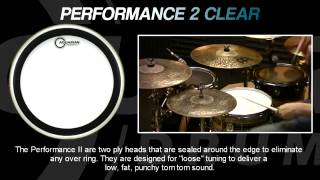 Aquarian Heads  Performance II Clear Drumheads [upl. by Rainie]