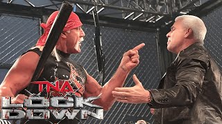 TNA Lockdown 2010 FULL EVENT  Team Hogan vs Team Flair Angle vs Anderson Team 3D vs The Band [upl. by Doowrehs787]