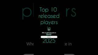 Top 10 released players in IPL 2025 ipl2025 shortsfeed [upl. by Nawat81]