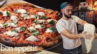 Brooklyn’s Hottest Pizzeria is Reinventing The New York Slice  On The Line  Bon Appétit [upl. by Charyl]