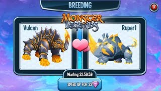 Monster Legends  Trying to Breed Nidiria Legendary  Summer Breeding Event Gameplay [upl. by Calla]