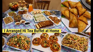 How I Arranged 11 Dishes Hi Tea Buffet at Home 😍😍  High Tea Party Ideas By Tasty Food with Maria [upl. by Eat112]