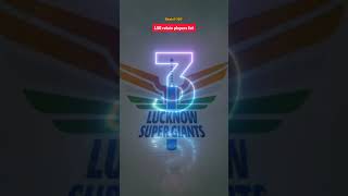 LSG all retain players list for ipl 2025ipl2025lsg cricket shorts memes viratkohli icc [upl. by Vlada]