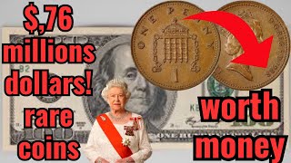 top 5 value coins worth millions do you have know valuable coins one penny elizabeth [upl. by Aratnahs]