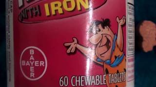 Flintstones Chewable Tablets Iron BEST ADULT VITAMIN TAKE 2 [upl. by Rolyab851]