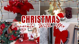 CHRISTMAS DECORATE WITH ME🎄 SMALL BATHROOMSMALL APARTMENT LIVINGDonniceDalesLivingSpace [upl. by Scrivings629]