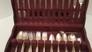 Vintage Set of 77 Pieces of Silver Plated Rogers Brothers Community 1847 Silverware Set [upl. by Maridel788]