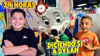 24 HORAS DICIENDO SI a DYLAN en su CUMPLE  Family Juega [upl. by Chloris]