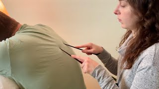 ASMR Back Tapping Scratching Tracing Massage ✨ Real Person ASMR [upl. by Emogene]