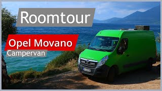 Roomtour  REVERSIBLER Vanlife DIY Camper Ausbau  Opel Movano Renault Master [upl. by Nosiaj476]