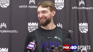 Domantas Sabonis reacts to AllStar snub reflects on success of Sacramento Kings 52 road trip [upl. by Vidda]