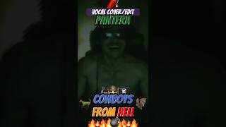 🐎💣 Cowboys From Hell 🔥🧨 Pantera CoverEdit vocalcover edit pantera 🦇 [upl. by Ahserkal]