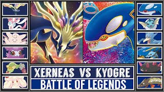 Legendary Pokémon Battle  XERNEAS vs KYOGRE [upl. by Worthington]